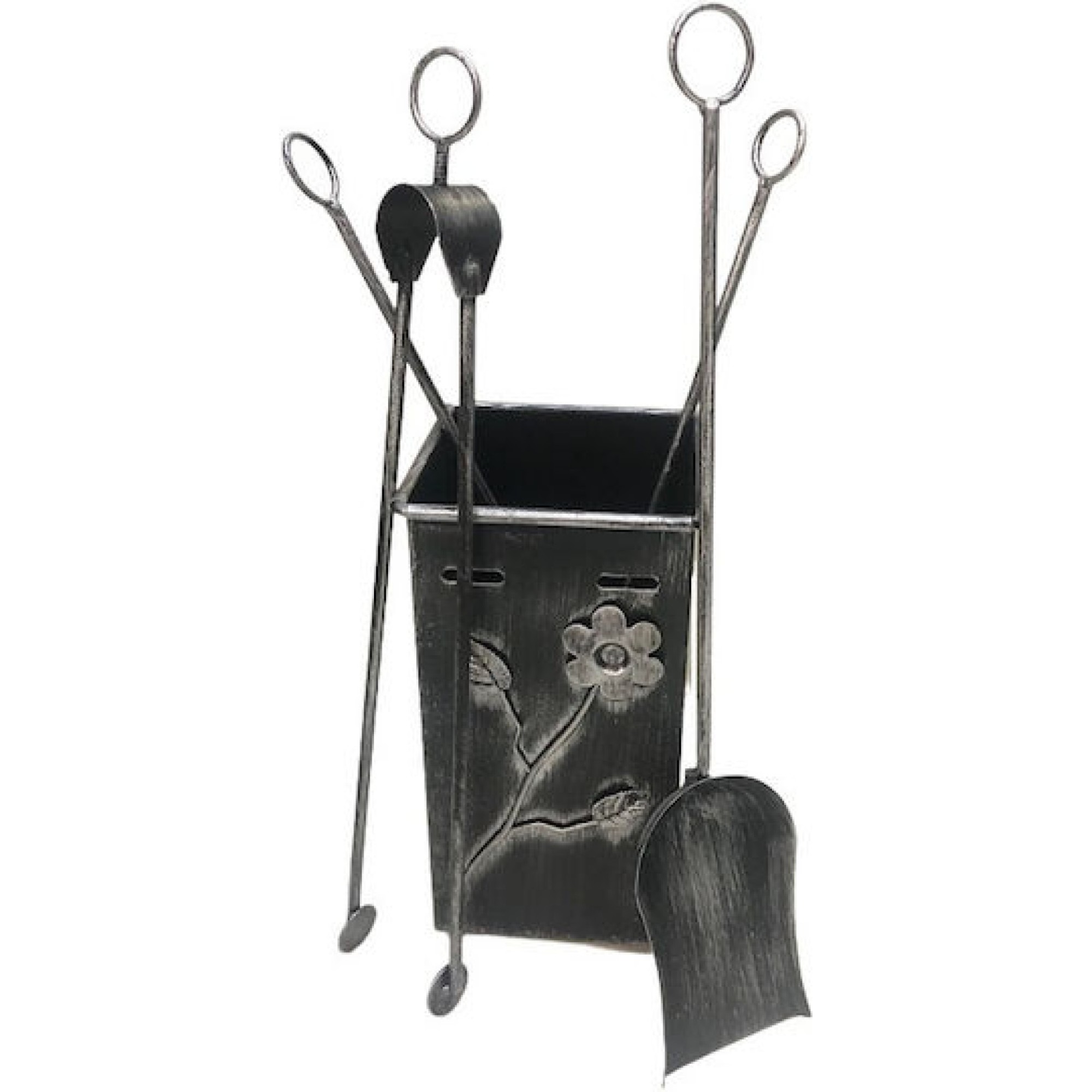 Σετ Κουβάς με εργαλεία Πατίνα Μαύρο-Ασημί 0012