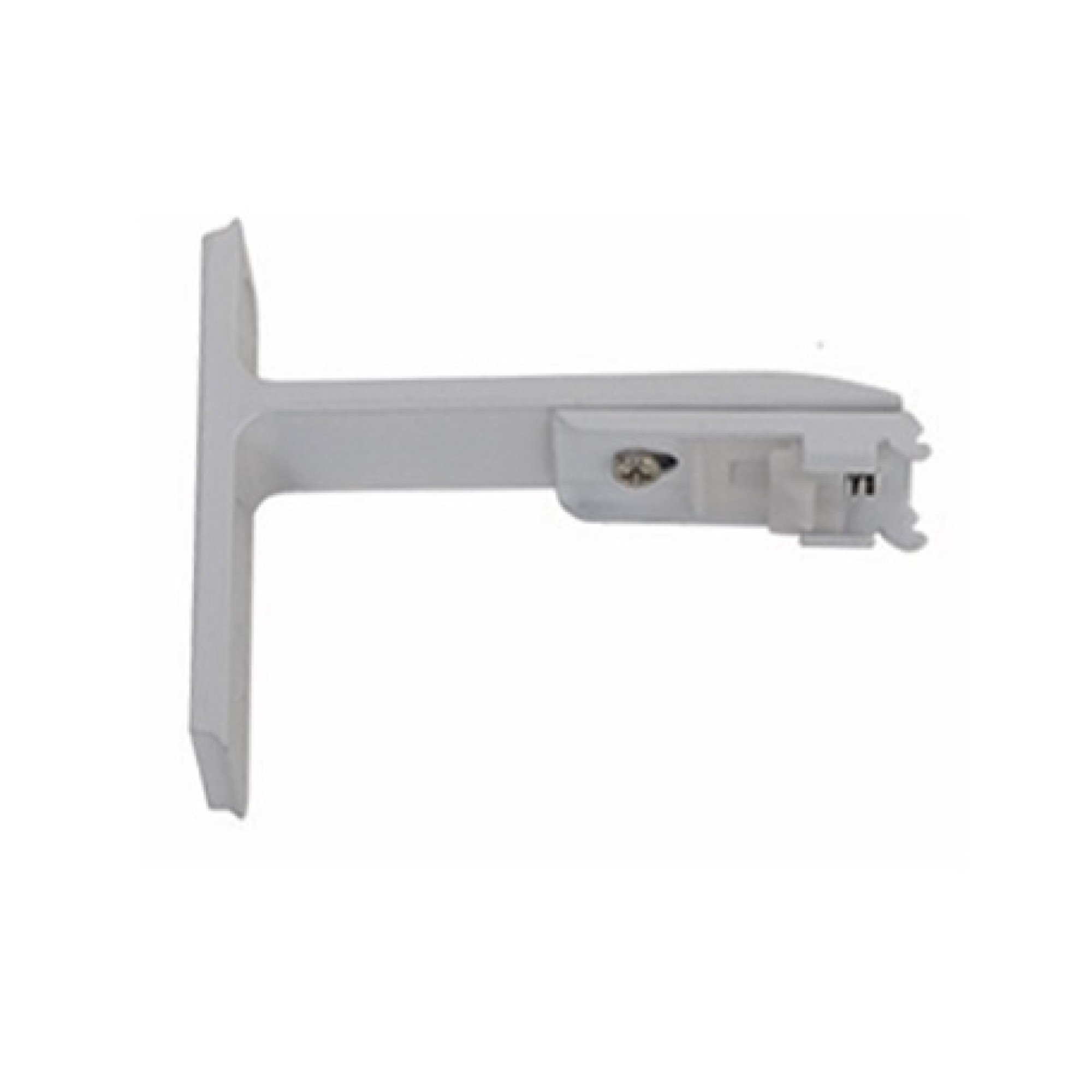 Μεταλλικός Σιδηρόδρομος Τοίχου Βαρέου Τύπου Λευκός Μονός 30mm