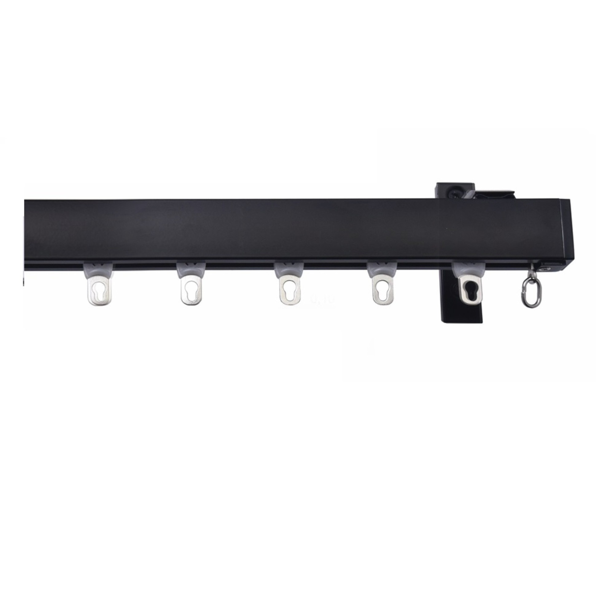 Μεταλλικός Σιδηρόδρομος Τοίχου Βαρέου Τύπου Μαύρος Μονός 30mm