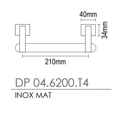 Λαβή  Εξώπορτας Viometale 04.6200 Inox Ματ