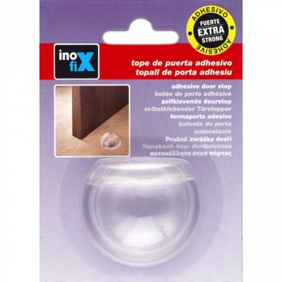 Inofix 2050-2 Αυτοκόλλητο Στόπερ Πόρτας 50x43x19mm Διάφανο