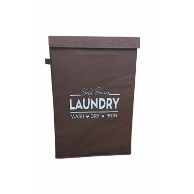 Καλάθι Απλύτων LAUNDRY 72 Ltr Καφέ 40Χ30Χ60ΕΚ.